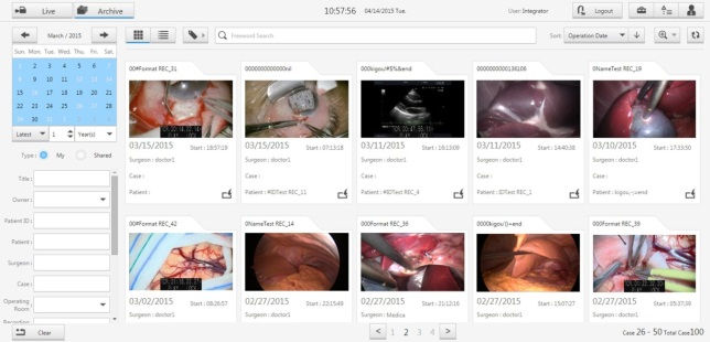 シンプルな操作画面で，手術の動画・画像で確認し，編集を行える