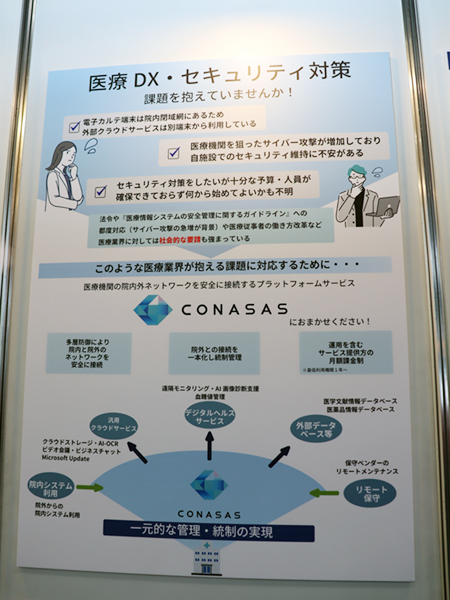 外部との接続が増える医療機関の課題を解決するプラットフォームサービス「CONASAS」